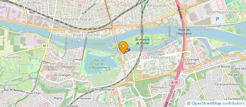 localisation de l'entreprise MONSIEUR JONATHAN BENETEAU  TOURS