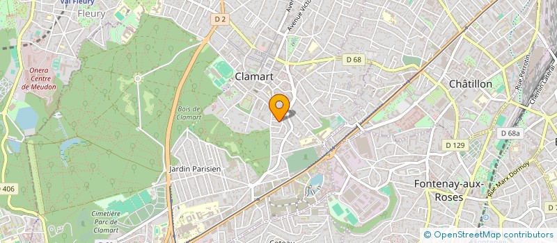 localisation de l'entreprise MONSIEUR JONATHAN BENETEAU DE LAPRAIRIE  CLAMART