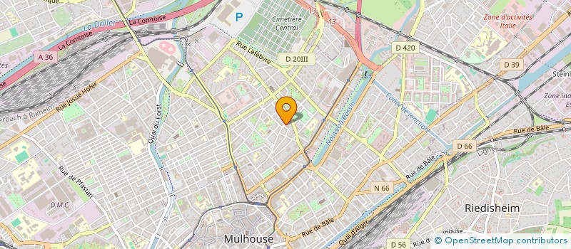 localisation de l'entreprise MONSIEUR JONATHAN BENIN  MULHOUSE