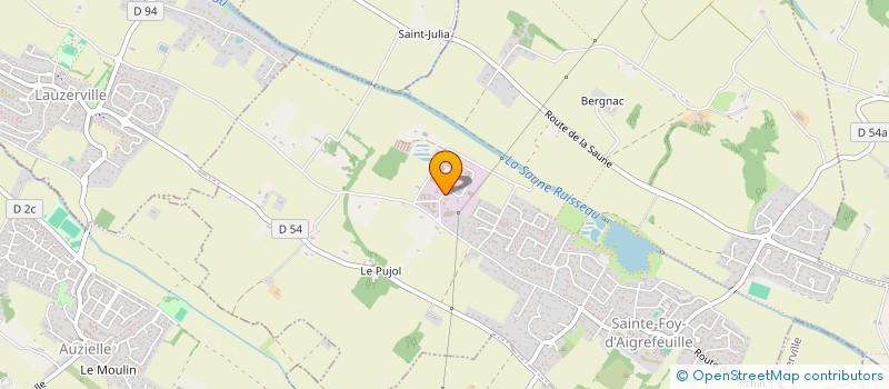 localisation de l'entreprise MONSIEUR JONATHAN BERGUA  SAINTE-FOY-D'AIGREFEUILLE