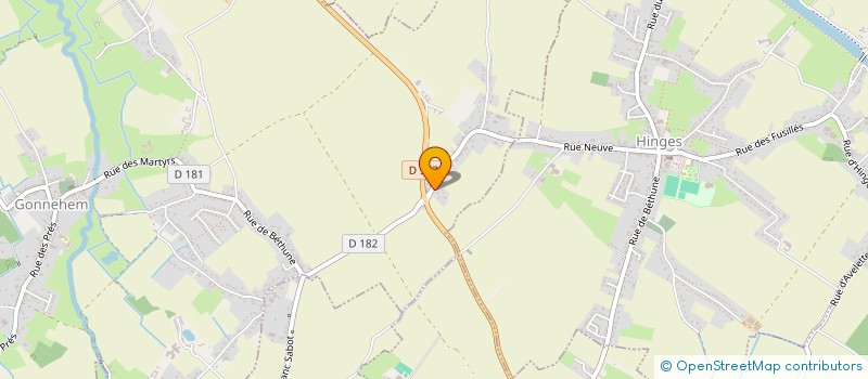 localisation de l'entreprise MONSIEUR JONATHAN BERTELOOT  GONNEHEM