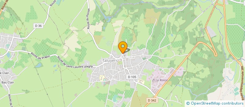 localisation de l'entreprise MONSIEUR JONATHAN BERTOLACCINI  TALUYERS