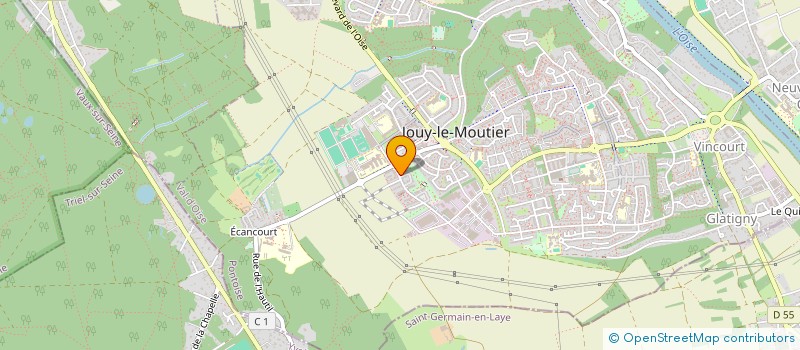 localisation de l'entreprise MONSIEUR JONATHAN BESNARDEAU  JOUY-LE-MOUTIER