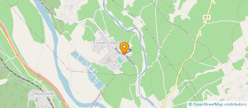 localisation de l'entreprise MONSIEUR JONATHAN BESSEDE  CRUVIERS-LASCOURS