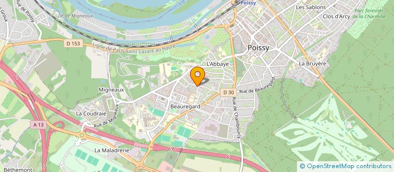 localisation de l'entreprise MONSIEUR JONATHAN BLANCHART à POISSY