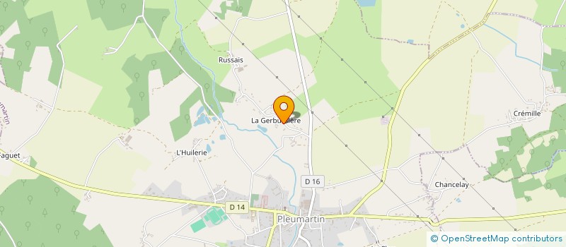 localisation de l'entreprise MONSIEUR JONATHAN BLETTERIE  PLEUMARTIN