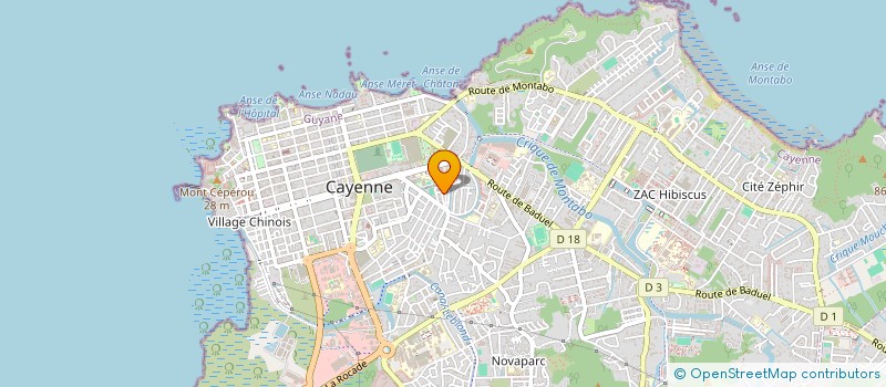 localisation de l'entreprise MONSIEUR JONATHAN BOISLORET  CAYENNE
