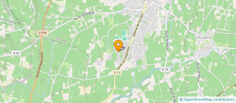 localisation de l'entreprise MONSIEUR JONATHAN BONNAL  CAROMB