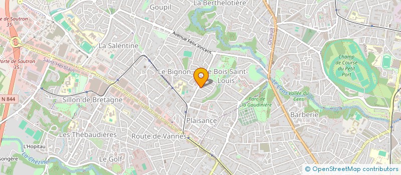 localisation de l'entreprise MONSIEUR JONATHAN BONNET à ORVAULT