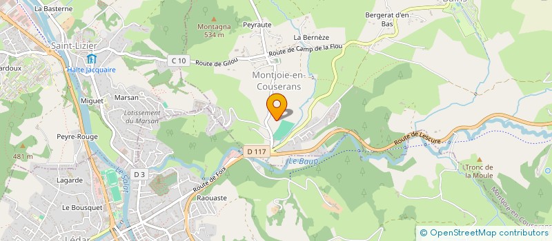 localisation de l'entreprise MONSIEUR JONATHAN BONZOM  MONTJOIE-EN-COUSERANS