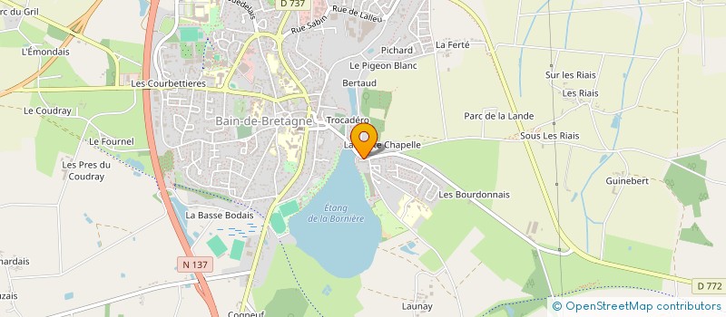 localisation de l'entreprise MONSIEUR JONATHAN BORDEAU  BAIN-DE-BRETAGNE