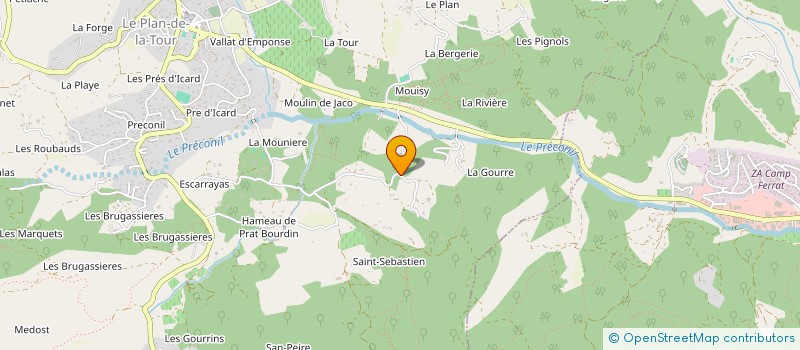 localisation de l'entreprise MONSIEUR JONATHAN BORIES  LE PLAN-DE-LA-TOUR