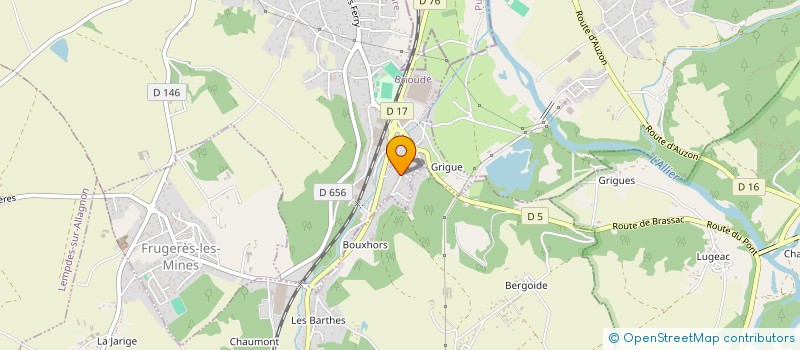 localisation de l'entreprise MONSIEUR JONATHAN BOUDOUSSIER  SAINTE-FLORINE