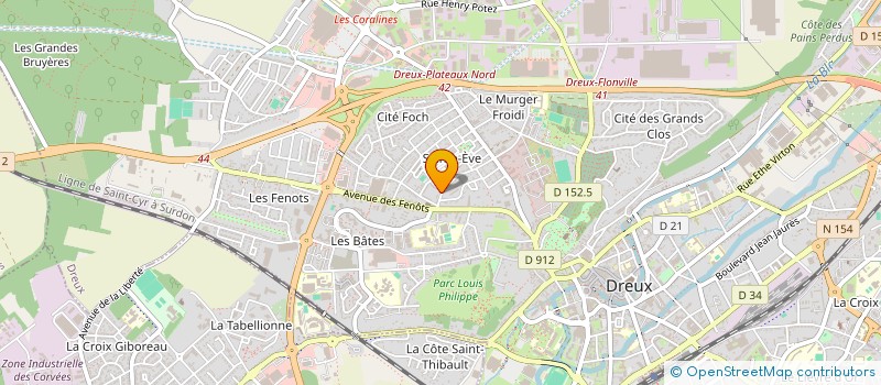 localisation de l'entreprise MONSIEUR JONATHAN BOUILLOT à DREUX