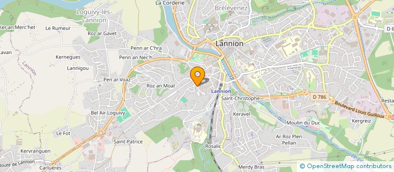 localisation de l'entreprise MONSIEUR JONATHAN BOURDON  LANNION