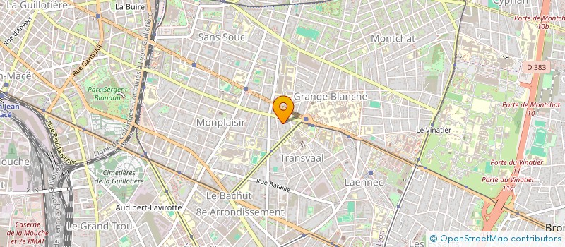 localisation de l'entreprise MONSIEUR JONATHAN BOURRAT  LYON