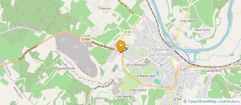 localisation de l'entreprise MONSIEUR JONATHAN BOUTET à CHATEAUNEUF-SUR-CHARENTE