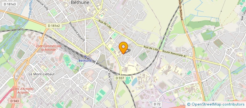 localisation de l'entreprise MONSIEUR JONATHAN BOUTRON  BETHUNE