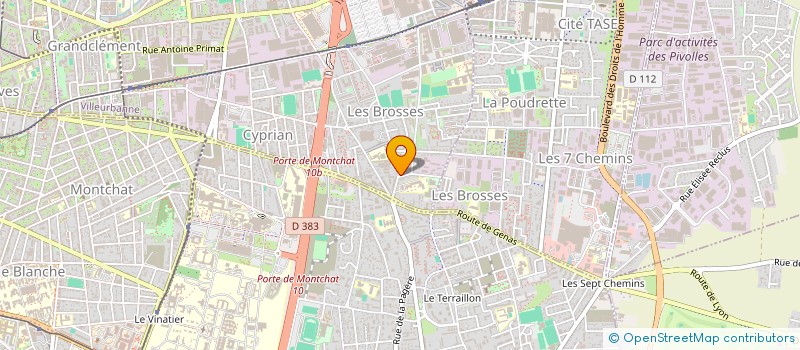 localisation de l'entreprise MONSIEUR JONATHAN BRAMILLE  VILLEURBANNE