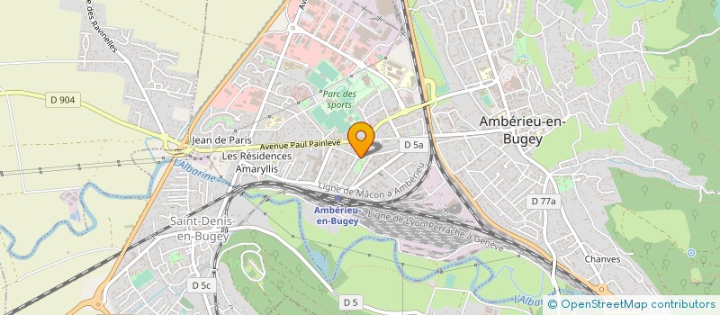 localisation de l'entreprise MONSIEUR JONATHAN BRANCHE  SAINT-DENIS-EN-BUGEY