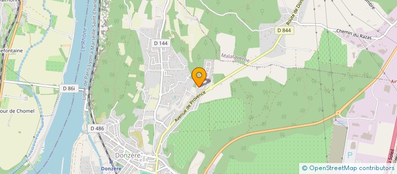 localisation de l'entreprise MONSIEUR JONATHAN BRETON  DONZERE