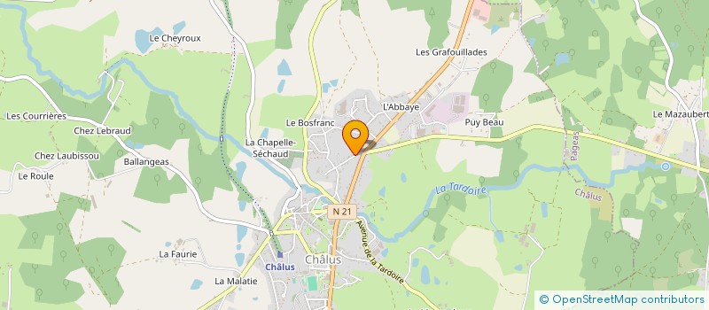 localisation de l'entreprise MONSIEUR JONATHAN BREZAUDY à CHALUS