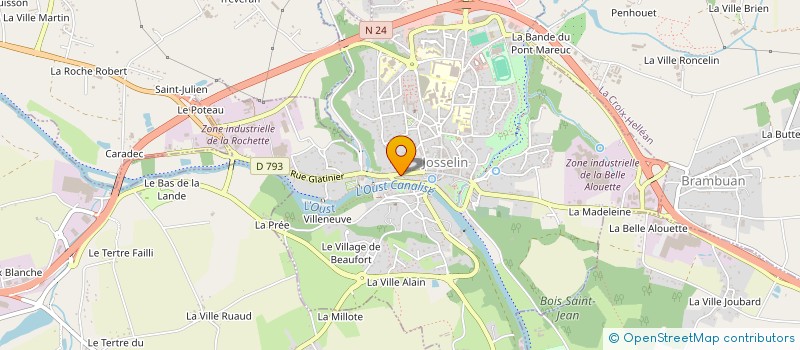 localisation de l'entreprise MONSIEUR JONATHAN BROOKS  JOSSELIN