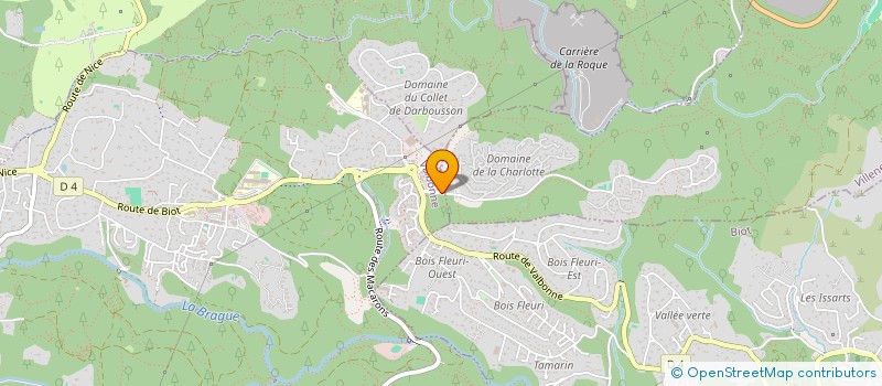 localisation de l'entreprise MONSIEUR JONATHAN BROWNE à VALBONNE