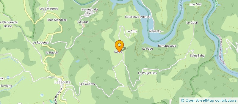 localisation de l'entreprise MONSIEUR JONATHAN BRU  LASSOUTS