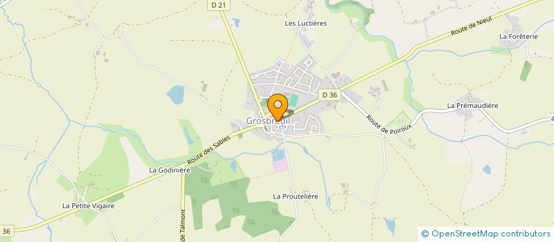 localisation de l'entreprise MONSIEUR JONATHAN BRUAUX à GROSBREUIL