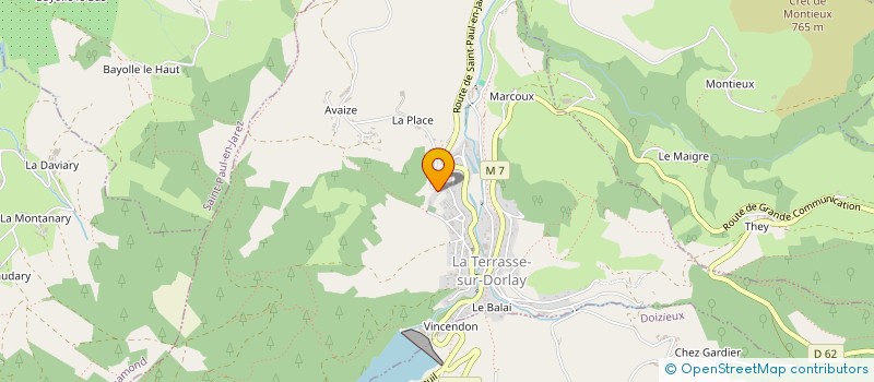 localisation de l'entreprise MONSIEUR JONATHAN BUCZEK  LA TERRASSE-SUR-DORLAY