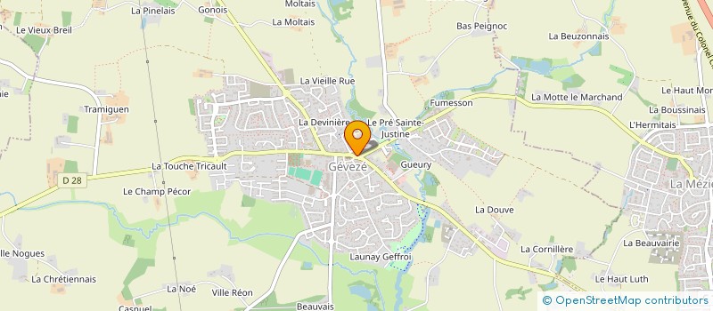 localisation de l'entreprise MONSIEUR JONATHAN BUTEL  GEVEZE