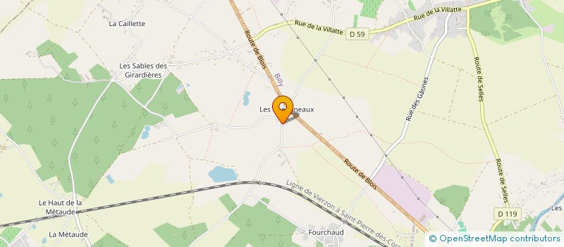 localisation de l'entreprise MONSIEUR JONATHAN BUTTERWORTH  CHATILLON-SUR-CHER