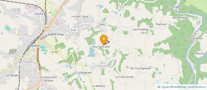 localisation de l'entreprise MONSIEUR JONATHAN CAILLAUD  EYZERAC