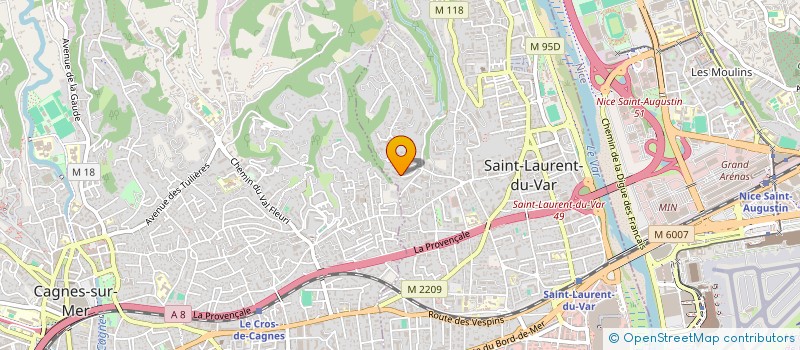 localisation de l'entreprise MONSIEUR JONATHAN CALCAGNANI à SAINT-LAURENT-DU-VAR