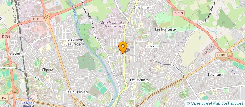 localisation de l'entreprise MONSIEUR JONATHAN CALTEAU  COULAINES