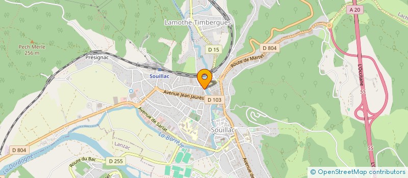 localisation de l'entreprise MONSIEUR JONATHAN CAMBONIE  SOUILLAC