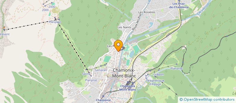 localisation de l'entreprise MONSIEUR JONATHAN CAMERON BEVAN  CHAMONIX-MONT-BLANC