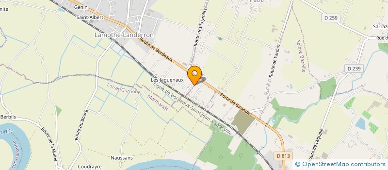 localisation de l'entreprise MONSIEUR JONATHAN CAPELEAU  LAMOTHE-LANDERRON