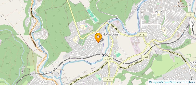 localisation de l'entreprise MONSIEUR JONATHAN CARTIER  HOMECOURT