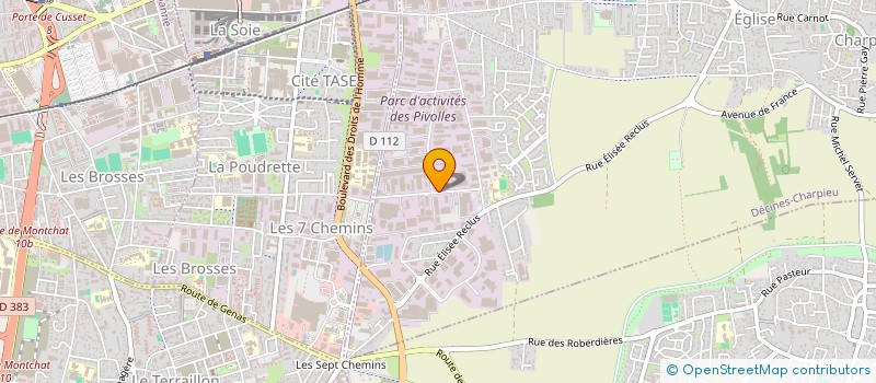 localisation de l'entreprise MONSIEUR JONATHAN CASADO  DECINES-CHARPIEU