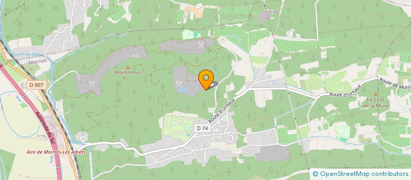 localisation de l'entreprise MONSIEUR JONATHAN CASSAN  MORNAS