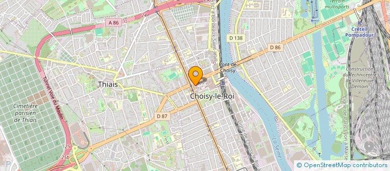 localisation de l'entreprise MONSIEUR JONATHAN CECILIA  CHOISY-LE-ROI