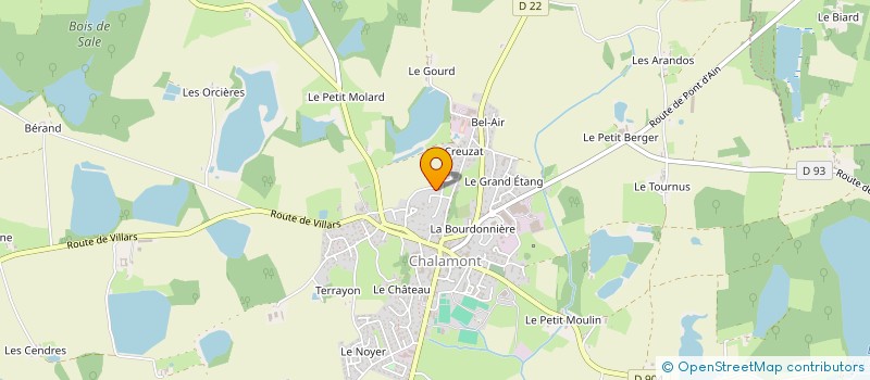 localisation de l'entreprise MONSIEUR JONATHAN CERVETTI à CHALAMONT