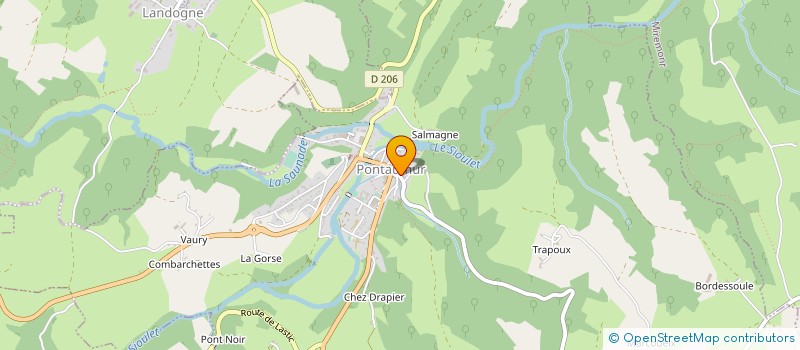 localisation de l'entreprise MONSIEUR JONATHAN CHAGOT  PONTAUMUR