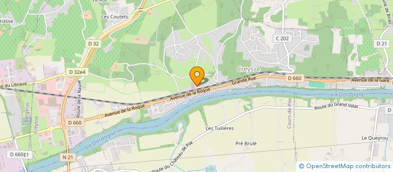 localisation de l'entreprise MONSIEUR JONATHAN CHAMBON  CREYSSE