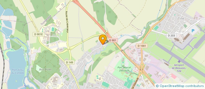 localisation de l'entreprise MONSIEUR JONATHAN CHATELAIN  BEAUVAIS