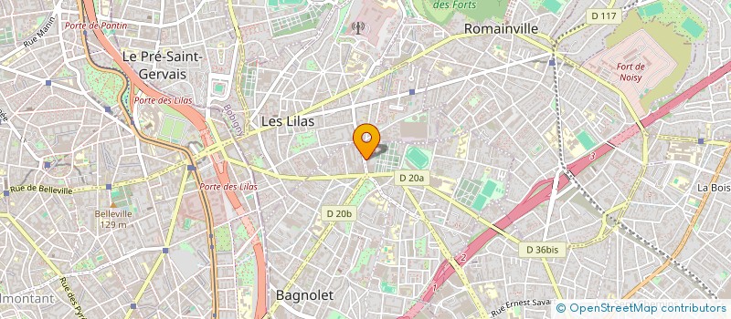 localisation de l'entreprise MONSIEUR JONATHAN CHETY  BAGNOLET