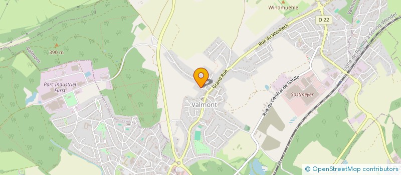 localisation de l'entreprise MONSIEUR JONATHAN CHRISTMANN  VALMONT