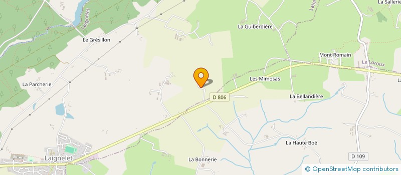 localisation de l'entreprise MONSIEUR JONATHAN CLOSSAIS  LAIGNELET